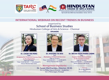 International Webinar on Recent Trends in Business